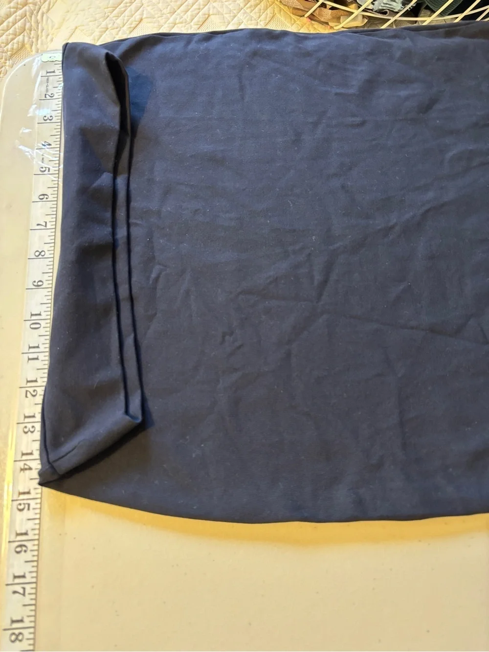 Susana Monaco Skirt Size Small Navy Pencil Pull On Office Minimalist Old Money